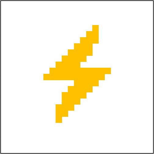 504x505 Alternate Square Lightning Bolt (Harry Potter Cal)