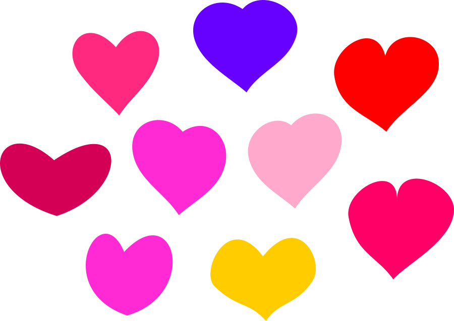 900x637 Hearts Clip Art