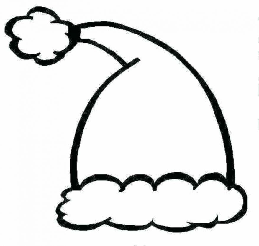 878x836 Free Hat Coloring Pages 99 Surprising Santa Pictures Free