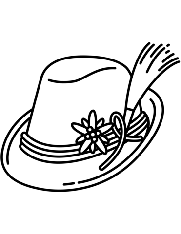 371x480 Bavarian Hat Coloring Page Free Printable Coloring Pages