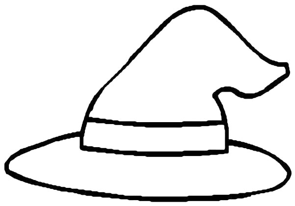 Hat Colouring Page Free Download On ClipArtMag