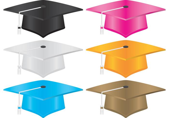 700x490 Graduation Hat Vectors