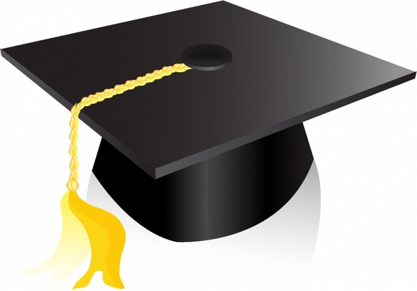 600x419 Vector Graduate Hat Icon Free Vector Download (19,022 Free Vector