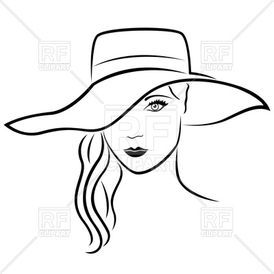 Hat Outline Clipart | Free download on ClipArtMag