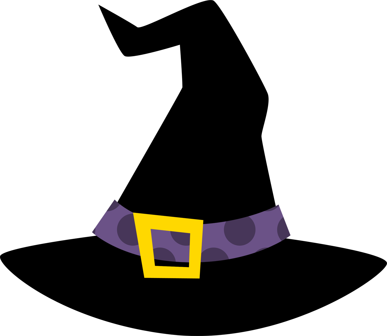1307x1135 Halloween Witch Hat Clipart Free Images