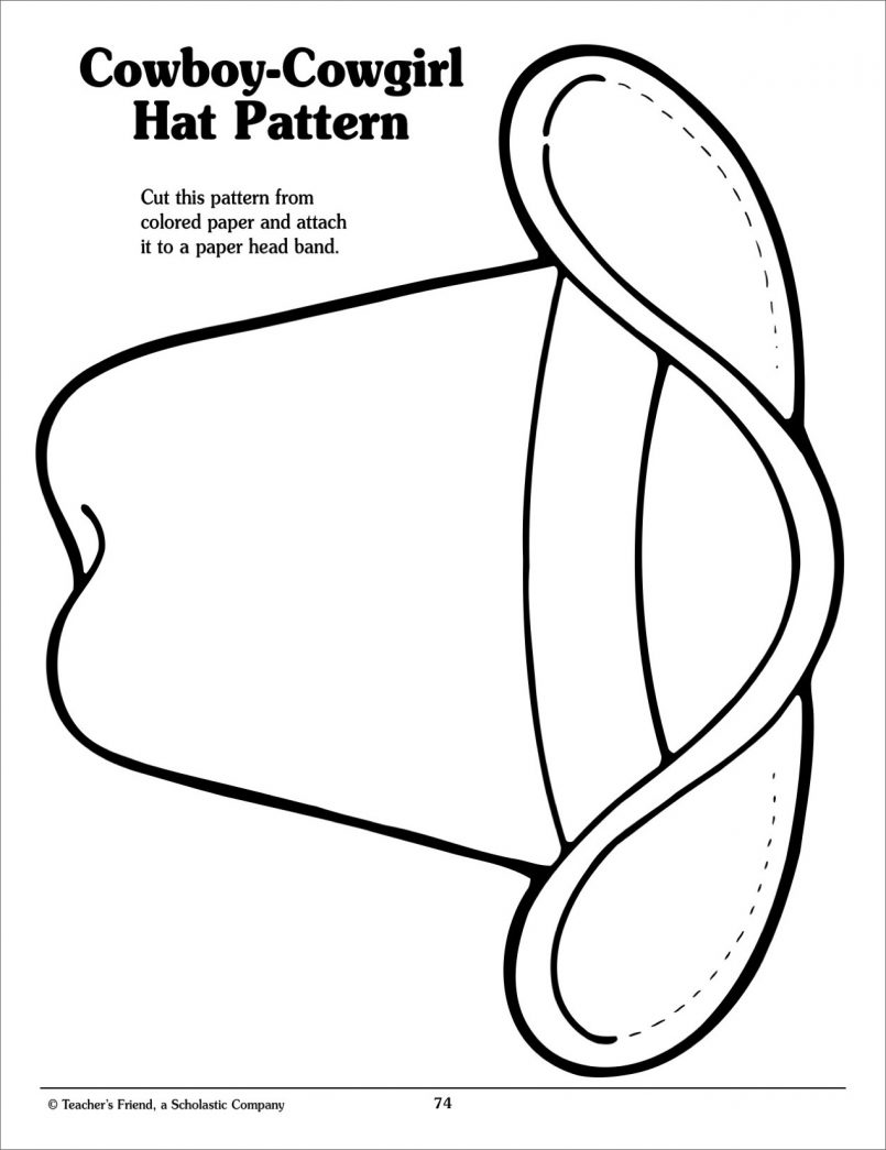 805x1045 Coloring Pages Boys Best Cowboy Hat Coloring Page For Kids