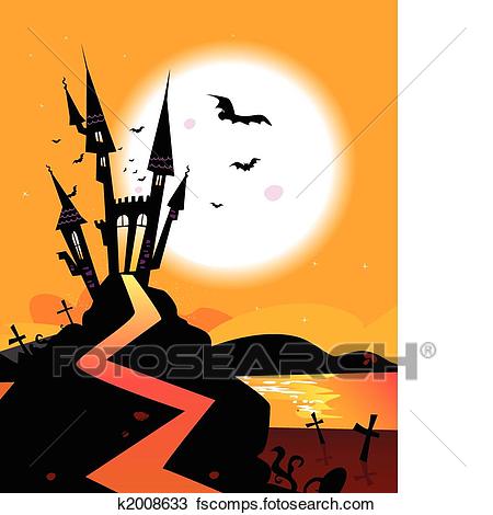 450x470 Haunted Castle Clip Art Vector Graphics. 1,622 Haunted Castle Eps