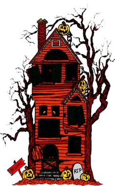 236x379 Haunted House Clip Art