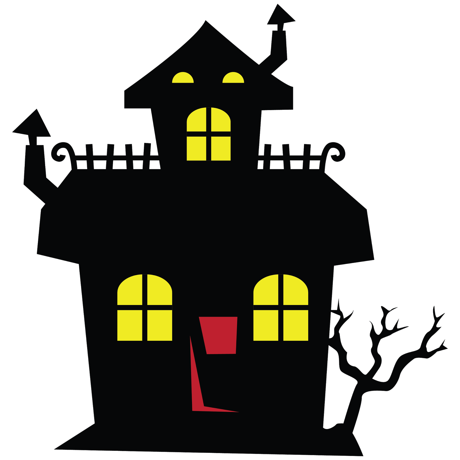 1600x1600 Haunted House Clipart Clipartfest