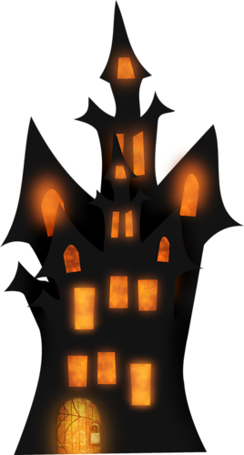 268x500 Cute Haunted House Cutout