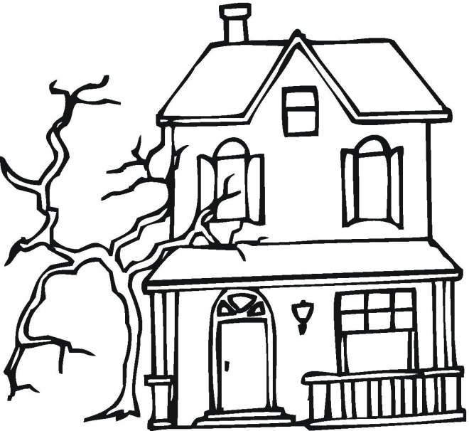 660x606 Haunted House Clipart Printable