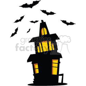 300x300 Royalty Free Haunted House 380811 Vector Clip Art Image