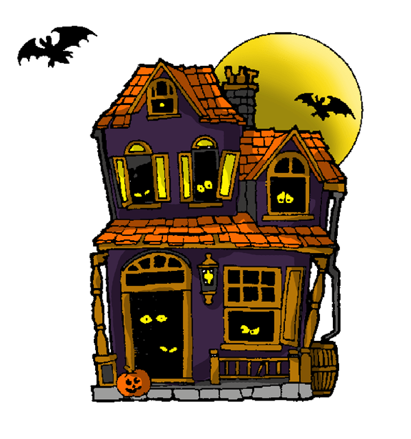 600x640 Horror House Cliparts