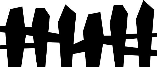 600x258 Haunted House Clipart Gate