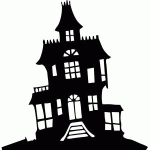 Haunted House Silhouette | Free download on ClipArtMag