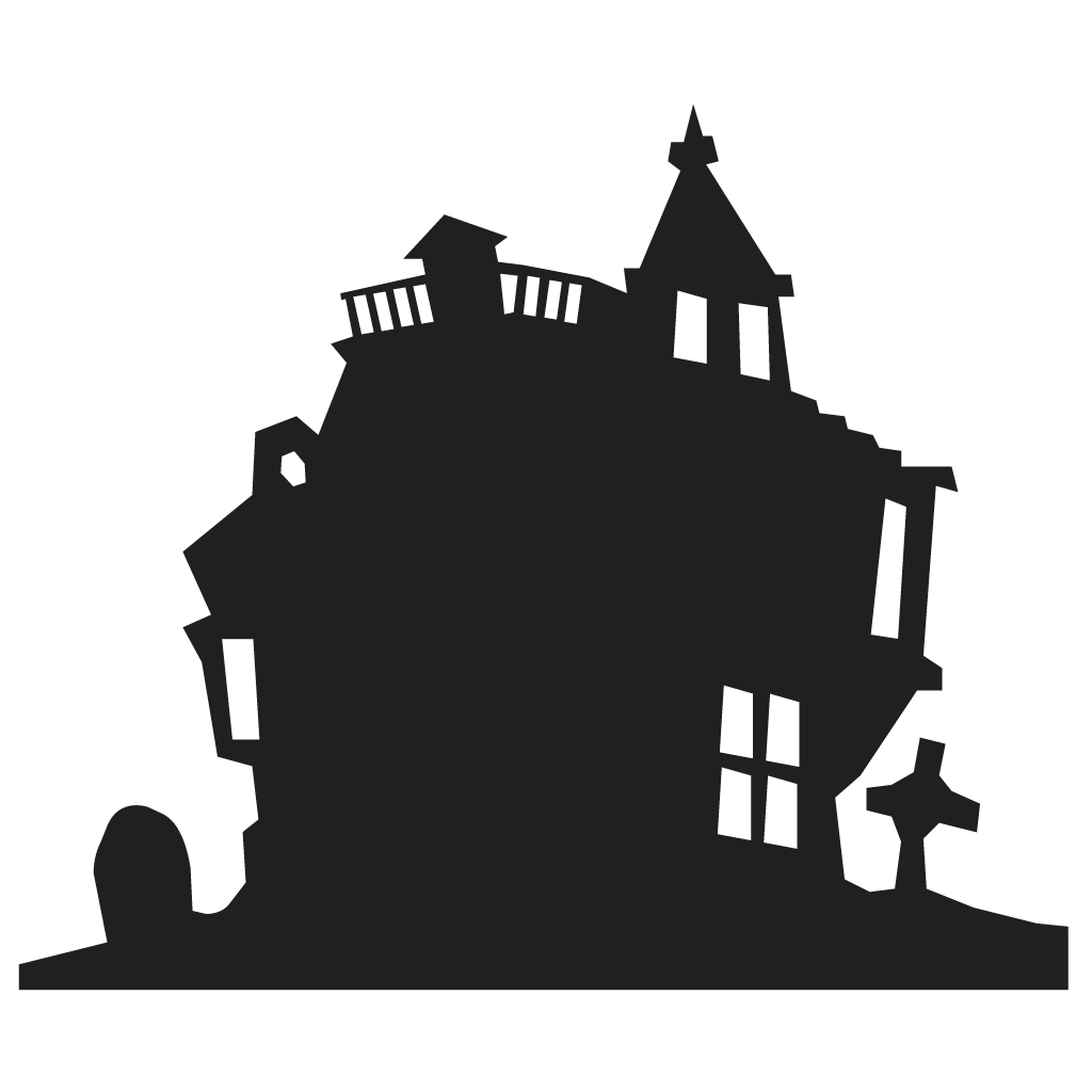 Haunted House Silhouette | Free download on ClipArtMag