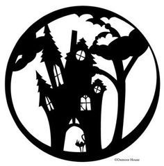 236x239 Printable Pumpkin Carving Stencils Gooseberry Patch Haunted House