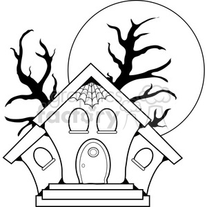 300x300 Royalty Free Haunted House 387628 Vector Clip Art Image