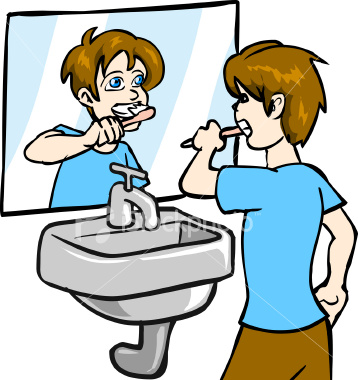 358x380 Brush My Teeth Clipart