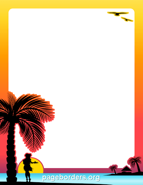 470x608 Hawaiian Border Clip Art, Page Border, And Vector Graphics