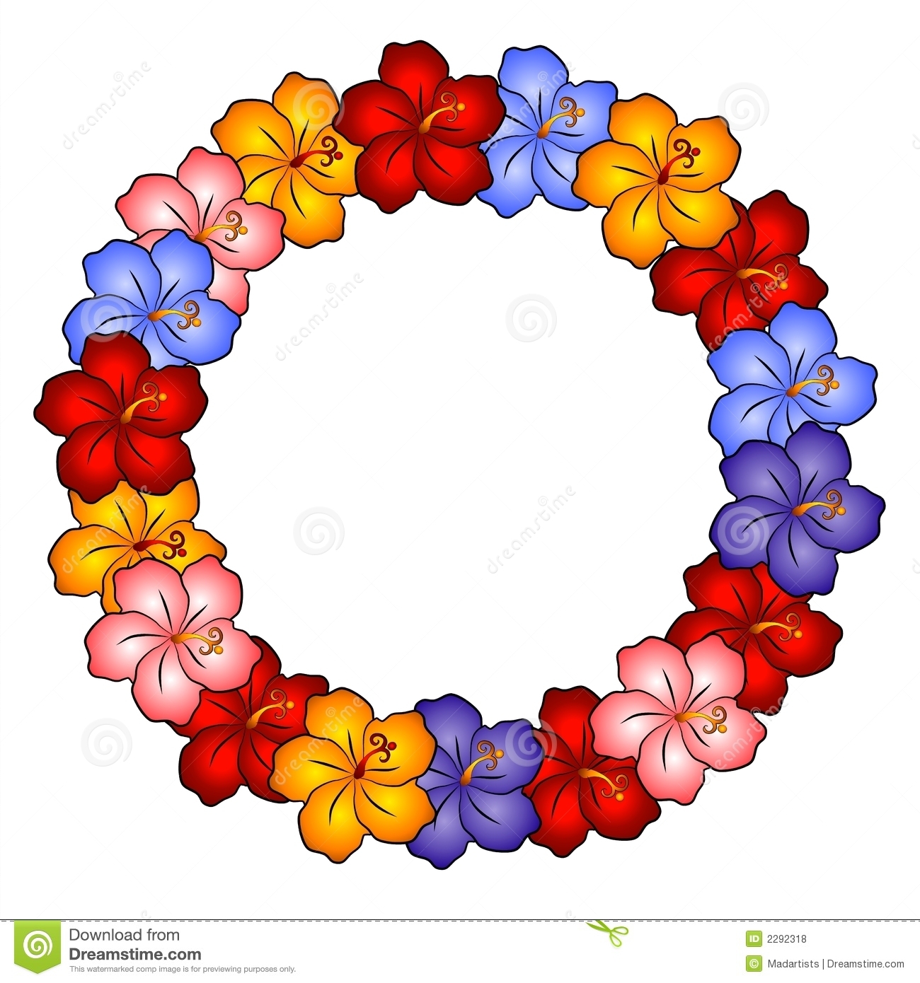 1300x1390 Hawaiian Flower Border Clip Art Images