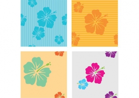 285x200 Hawaiian Flower Borders Free Vector Graphic Art Free Download