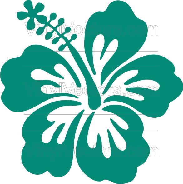 586x589 Hibiscus Flowers Vector Art Free