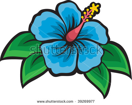 450x358 White Hibiscus Flower Clipart