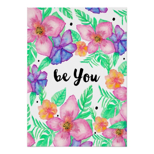 512x512 Hawaiian Flower Posters Zazzle