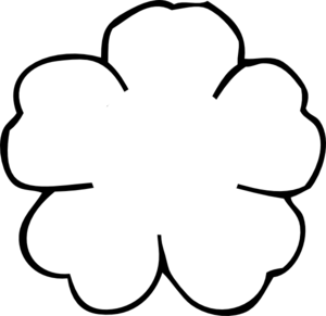300x291 Flower Outline No Center Clip Art