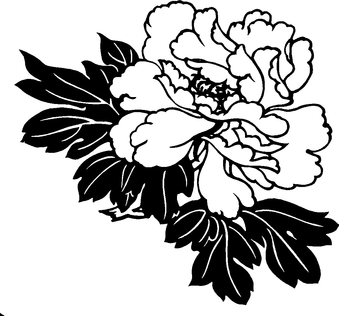 1082x1009 Flower Clipart Black And White Free Download Happy Birthday