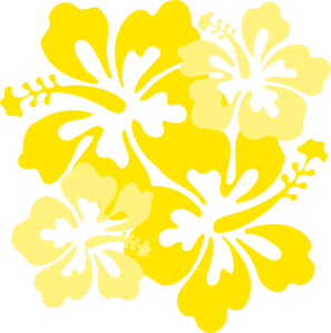 297x299 Free Yellow Hibiscus Clip Art