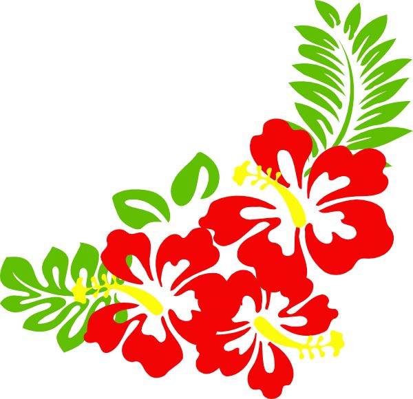 600x580 Hawiaan Flower Clipart