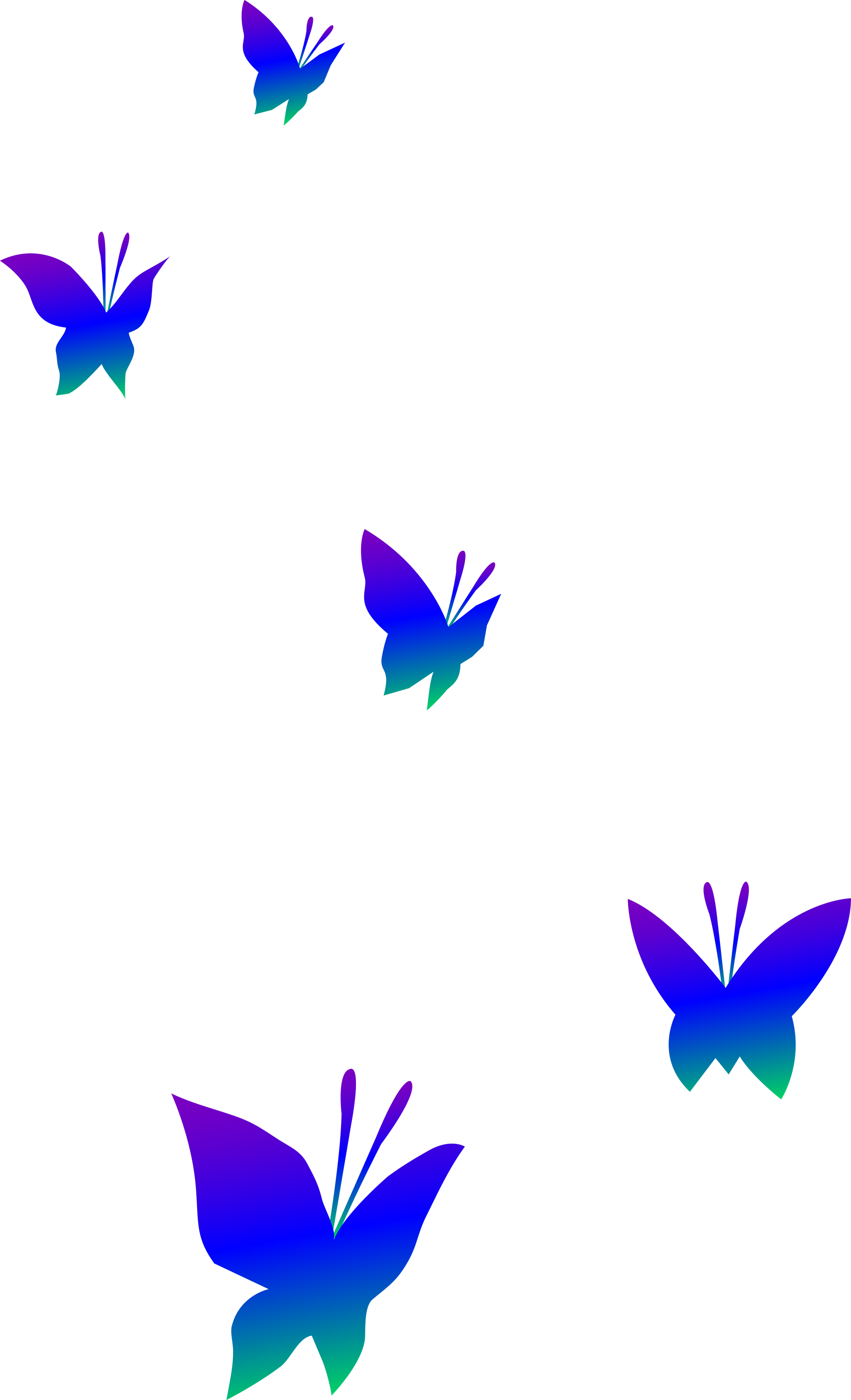 2128x3500 Butterfly Border Clipart Free