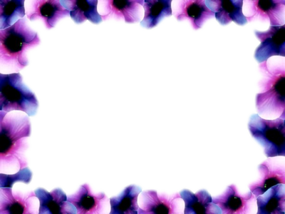 400x300 Page Border Designs Flowers Png