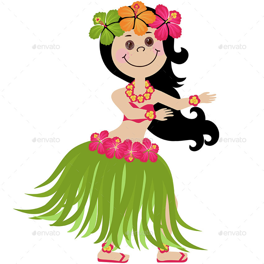 850x850 Graphics For Hawaiian Girl Graphics