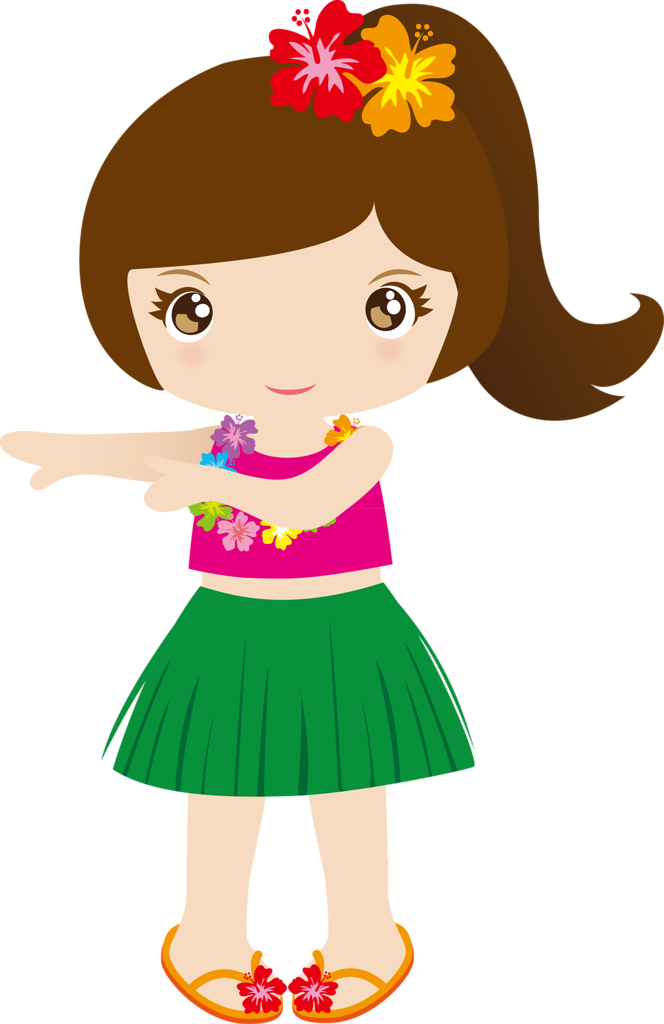 664x1024 Hawaii Clipart Female