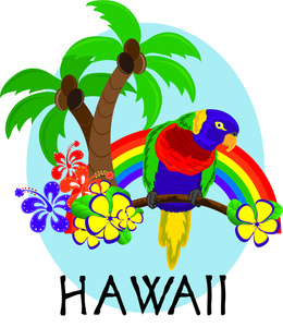 260x300 Hawaiian Graphics Clip Art