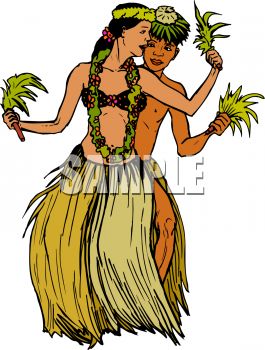 265x350 Male And Female Hawaiian Dancers