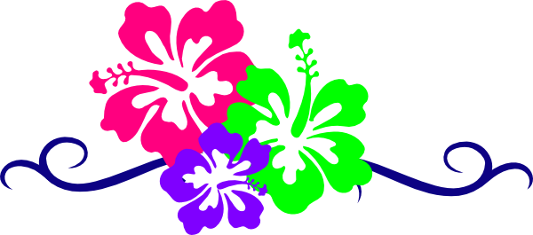 600x265 Hawaiian Clip Art Borders Free