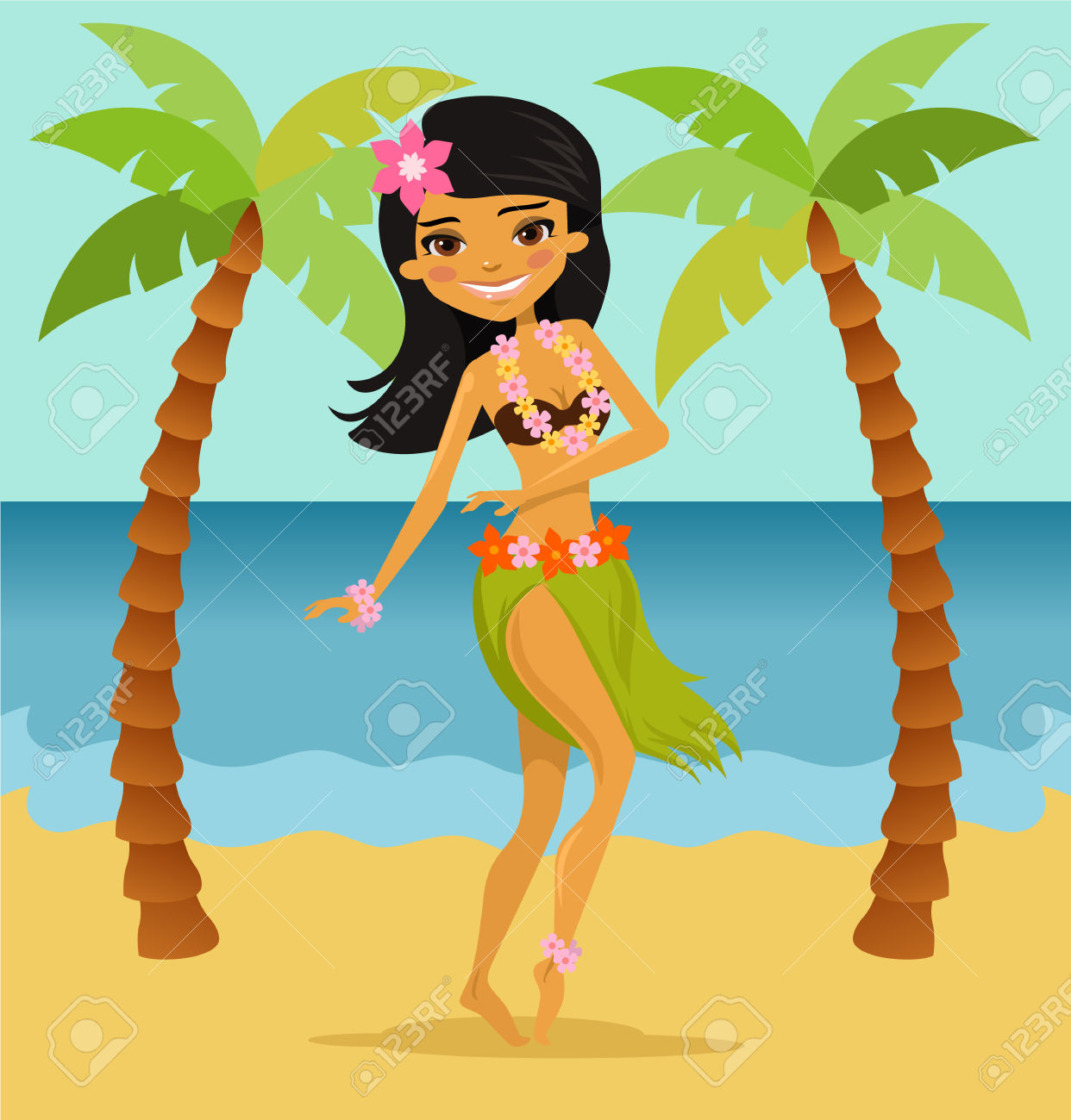 1242x1300 Tropical Clipart Dancer