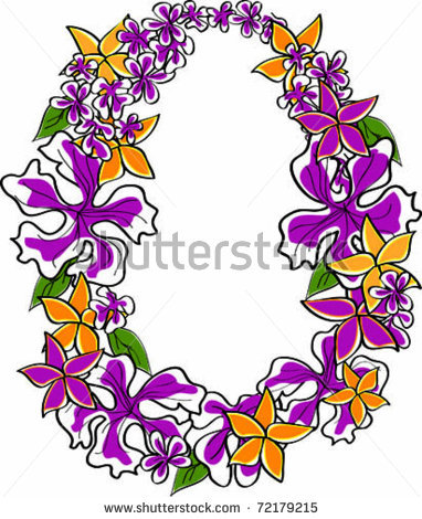382x470 Hawaii Flower Ley Clipart
