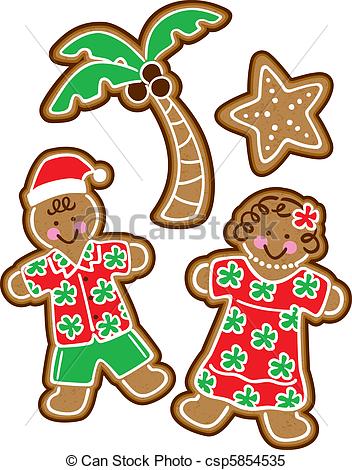 352x470 Free Clipart Hawaiian Christmas