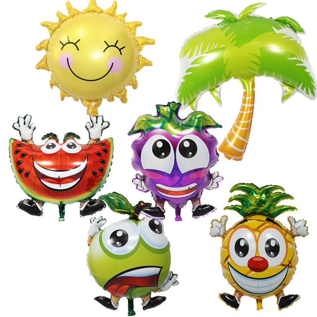 640x640 Tropical Hawaiian Luau Aloha Party Decoration Coconut Palm Fruit