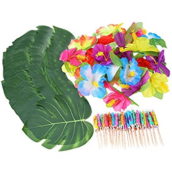 350x350 Luau Party Supplies Kit Lei Garland (100 Ft), Grass