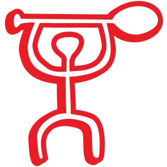 333x333 Petroglyph Paddler Sticker