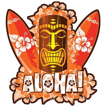 430x430 Hawaiian Tiki Clipart
