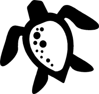 200x190 Hawaiian Turtle With Spots Sticker
