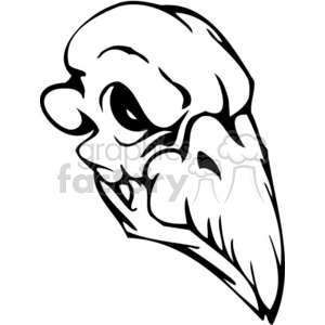 300x300 Royalty Free Hawk Skull 368936 Vector Clip Art Image