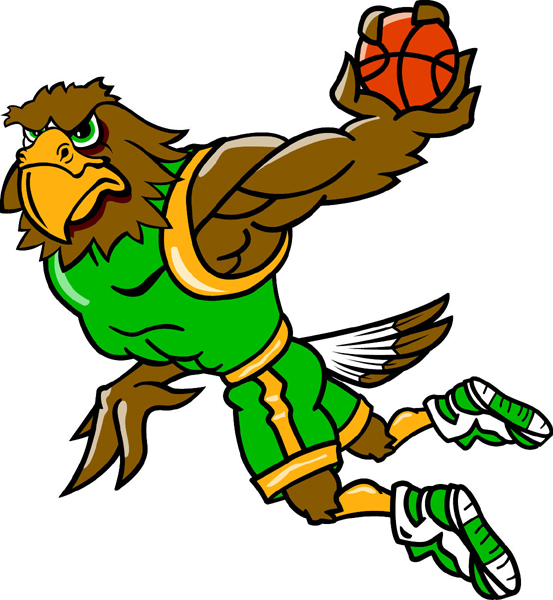 553x600 Hawk Clipart Basketball